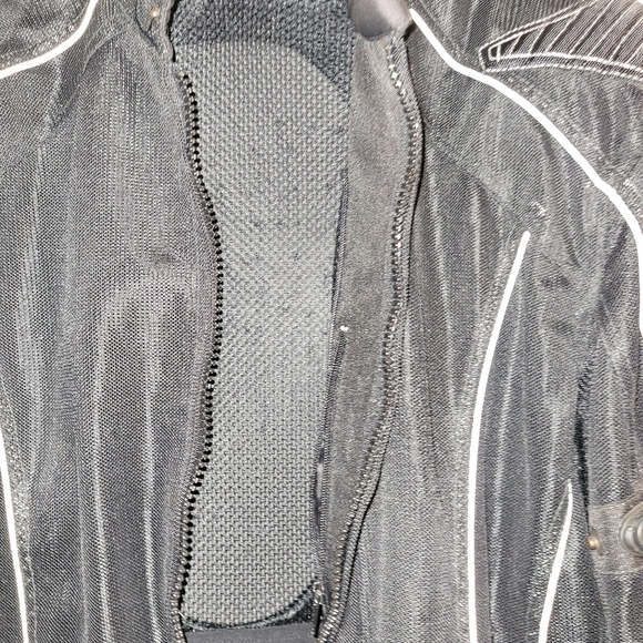 - Mens Xelement black mesh armored motorcycle jacket XXL - Picture 10 of 13